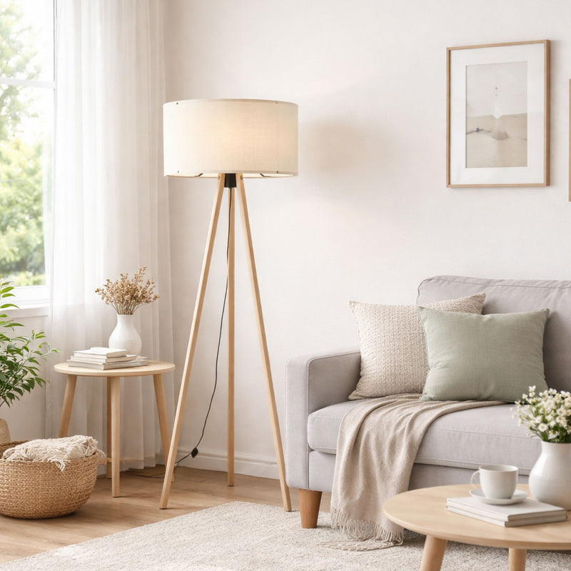 Lampadar Asi Home Ayd-1524, Crem, Ø38 cm