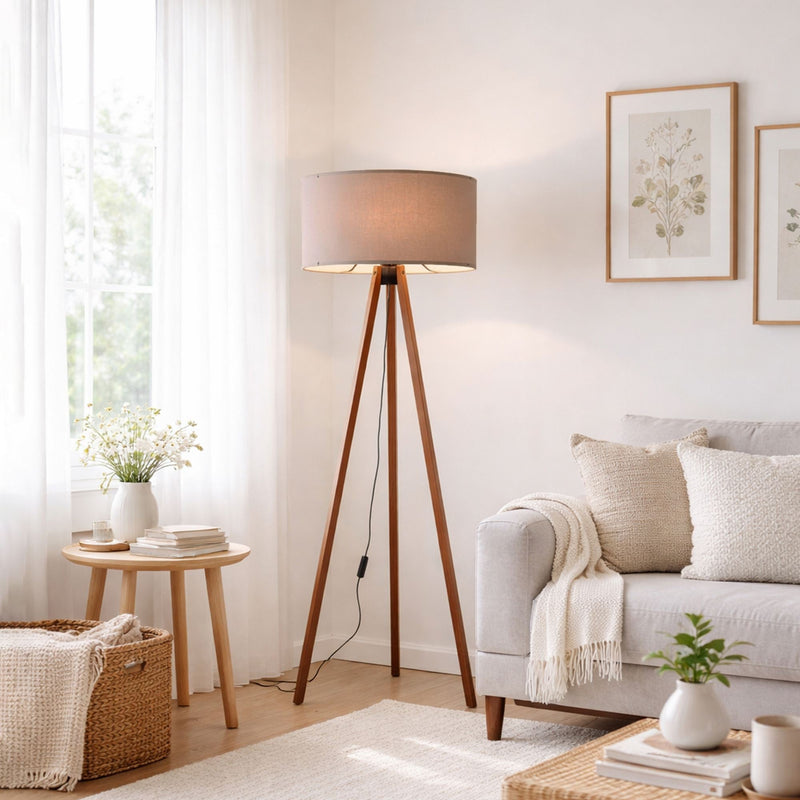 Lampadar Asi Home Ayd-1531, Bej, Ø38 cm