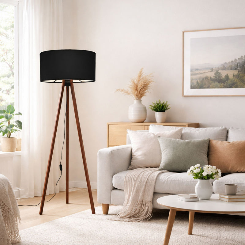 Lampadar Asi Home Ayd-1533, Negru, Ø38 cm