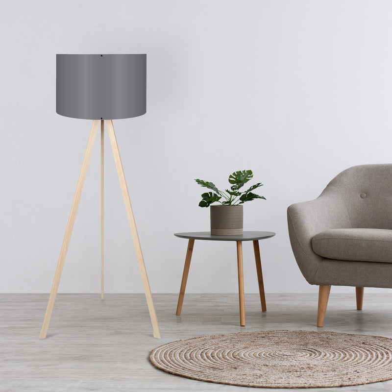 Lampadar Asi Home Ayd-1808, Gri, Ø38 cm