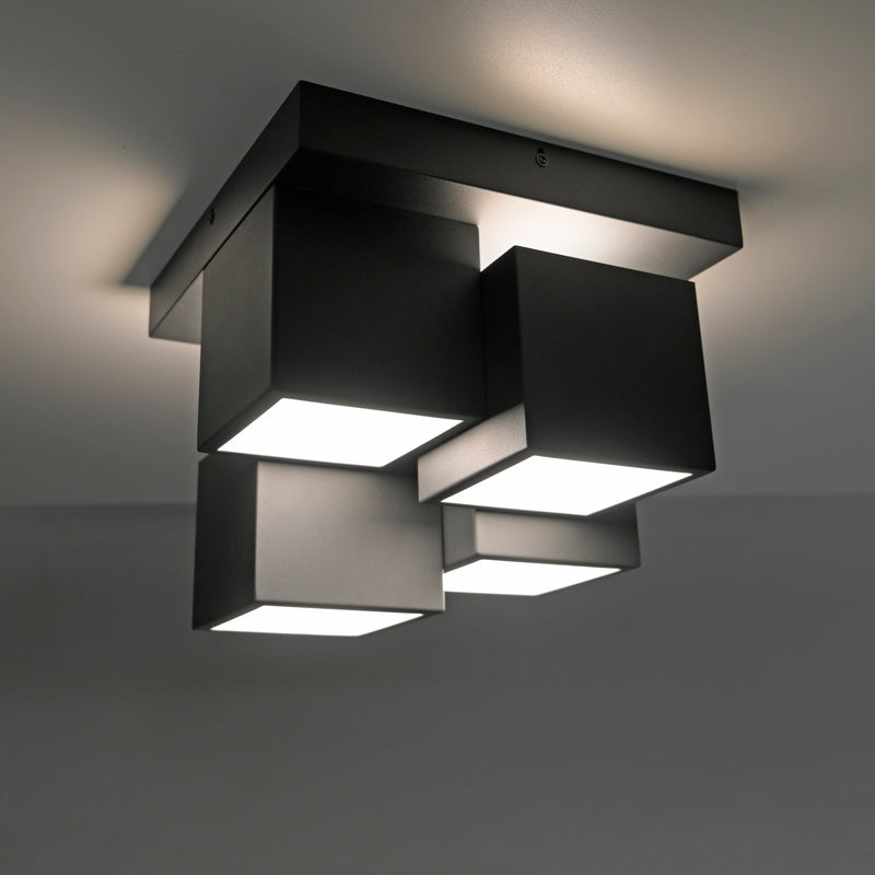 Plafoniera Paul Neuhaus TETRIS 4xLED Negru