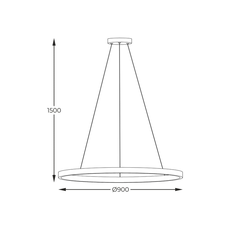 Lustra Zuma Line HORIK LED Negru