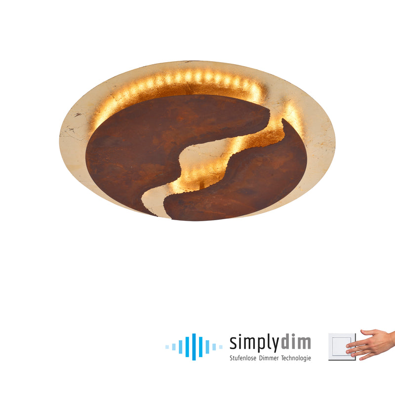 Plafoniera Paul Neuhaus NEVIS LED Rugina