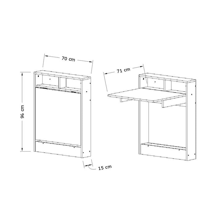 Masa plianta Asi Home Bracked - Patara PAL 15X70X96 cm