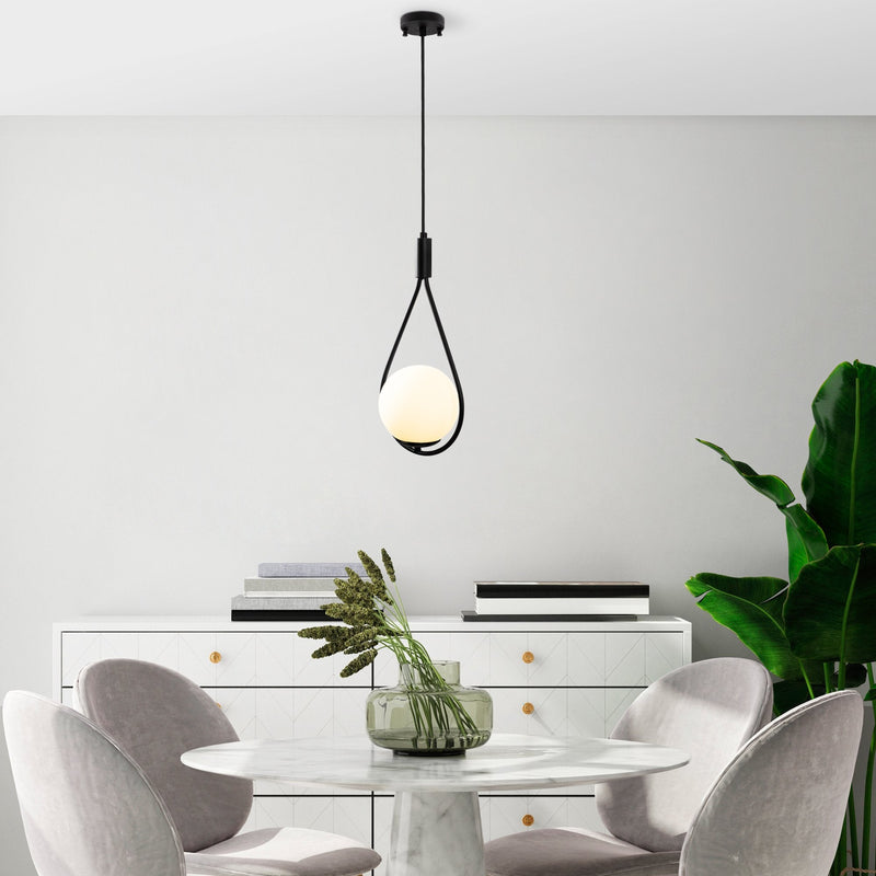 Lustră Asi Home Gmn-00008, Negru, Ø13 cm