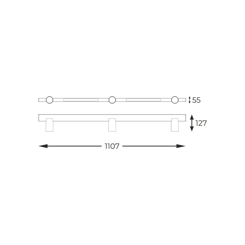 Plafoniera Zuma Line MANNARI 3xGU10/LED Negru
