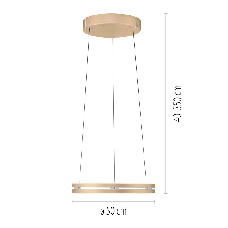 Lustra Paul Neuhaus PURE E-LOOP 2xLED Alama Mat