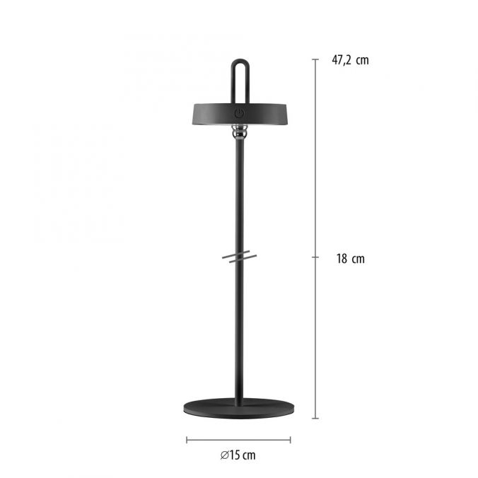 Lampa Exterior Paul Neuhaus AMAG LED Negru