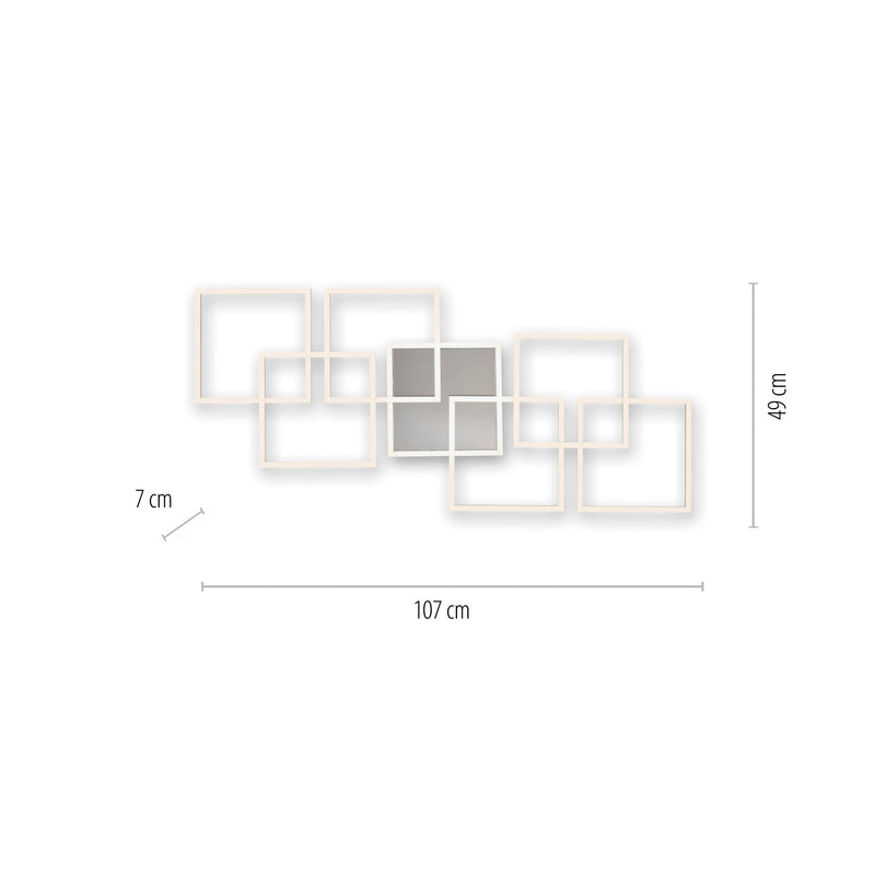 Plafoniera Paul Neuhaus Q-INIGO 7xLED Otel