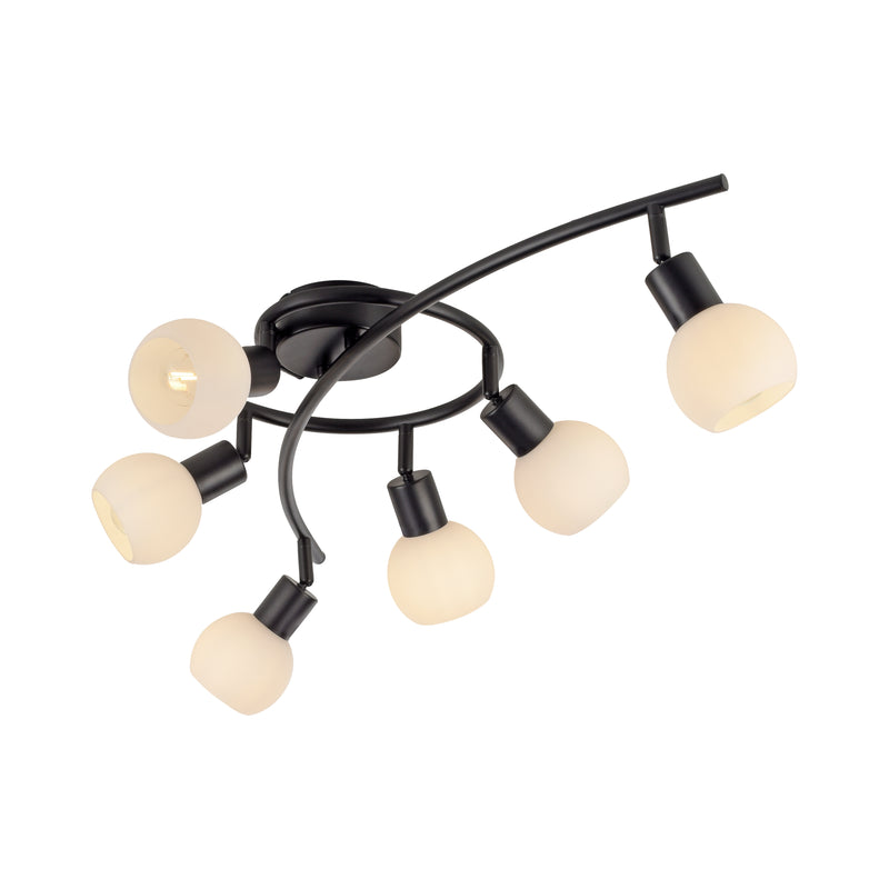 Plafoniera Paul Neuhaus LOKI 6xE14 Negru