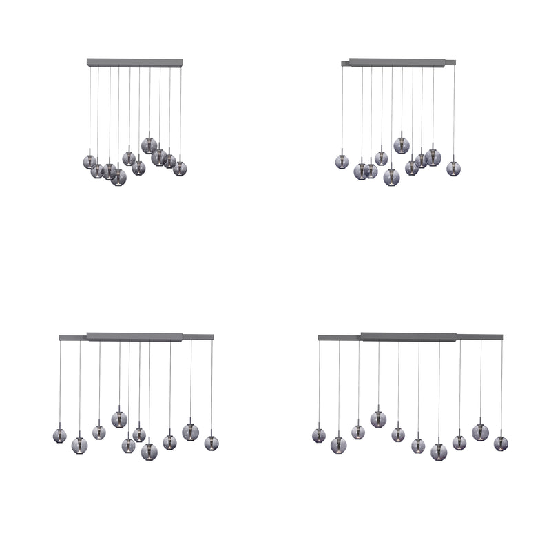 Lustra Paul Neuhaus PURE E-INFINITY 10xLED Gri