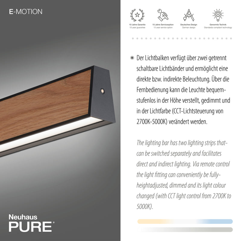 Lustra Paul Neuhaus PURE E-MOTION 2xLED Negru