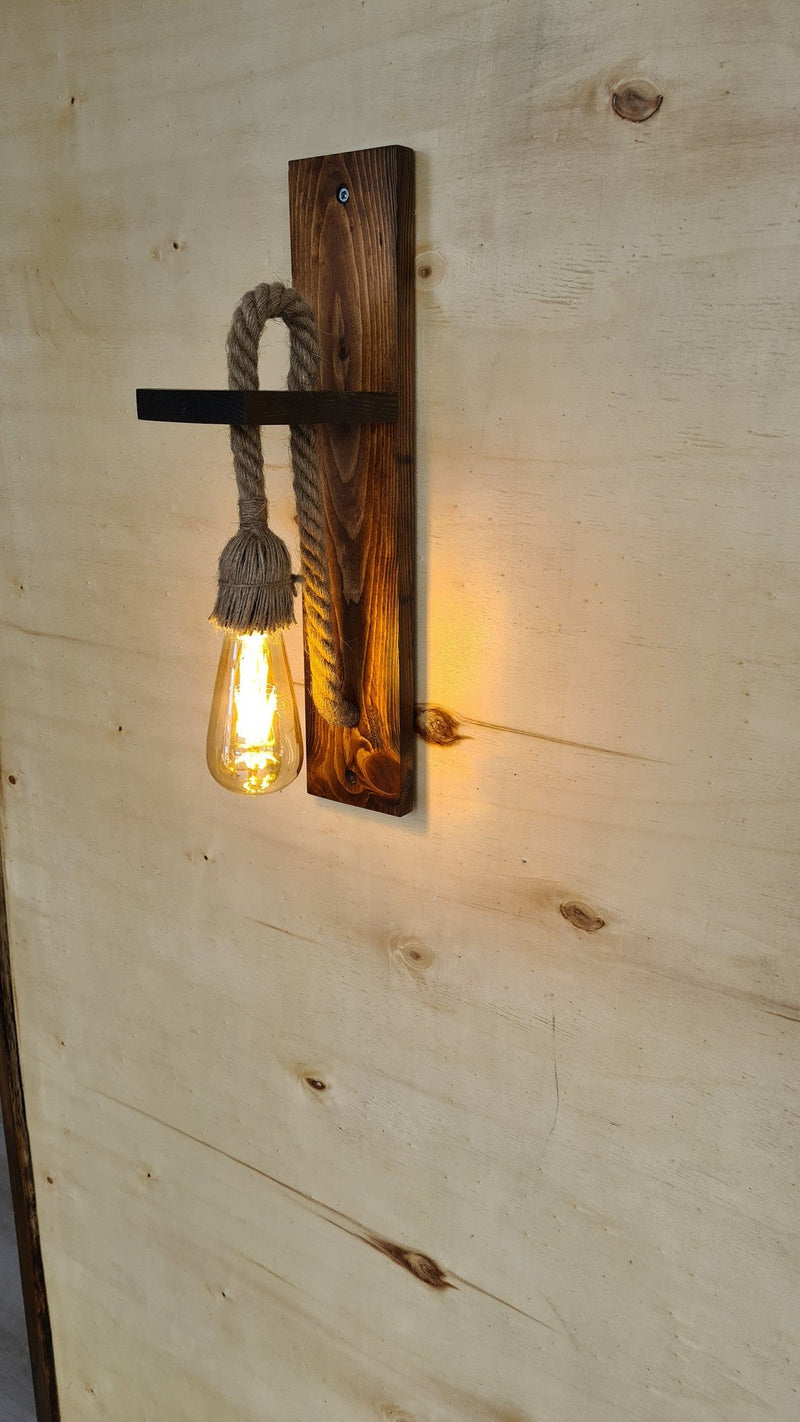 Aplică Asi Home Ahşap Aplik 23, Walnut, 1xE27