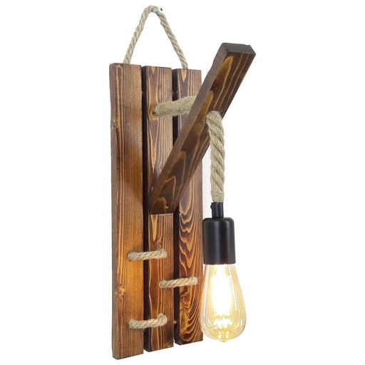 Aplică Asi Home Ahşap Aplik 19, Walnut, 1xE27