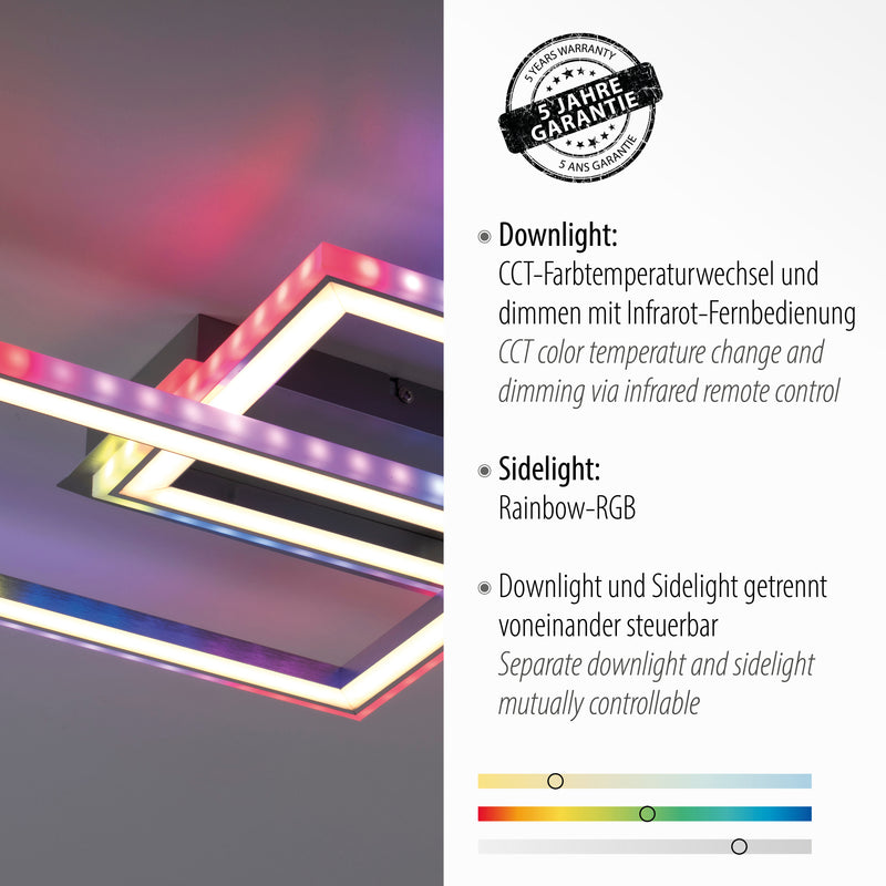 Plafoniera Paul Neuhaus FELIX60 2xLED Argintiu
