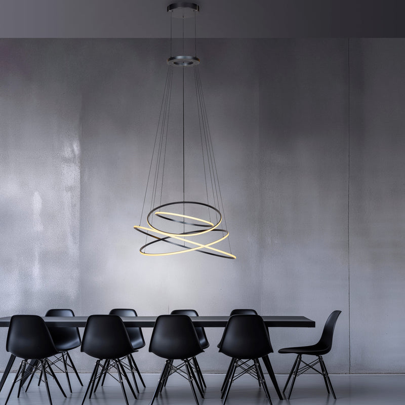 Lustra Paul Neuhaus PURE E-FLYING RINGS LED Gri