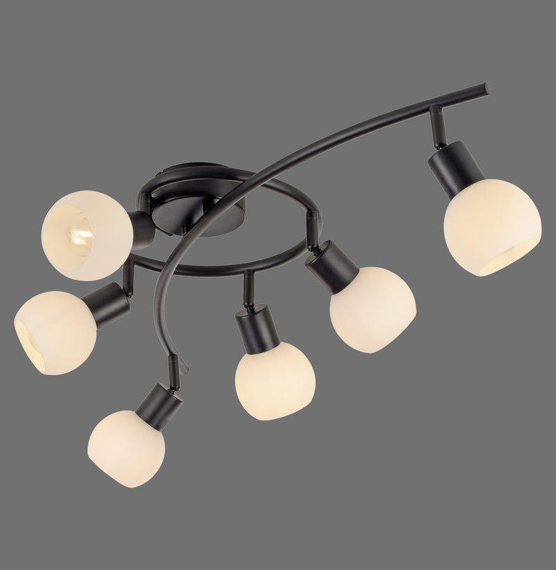 Plafoniera Paul Neuhaus LOKI 6xE14 Negru