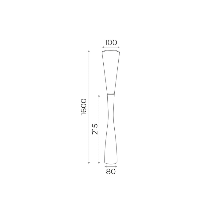 Lampadar Zuma Line 1xE27 Alb / Lemn