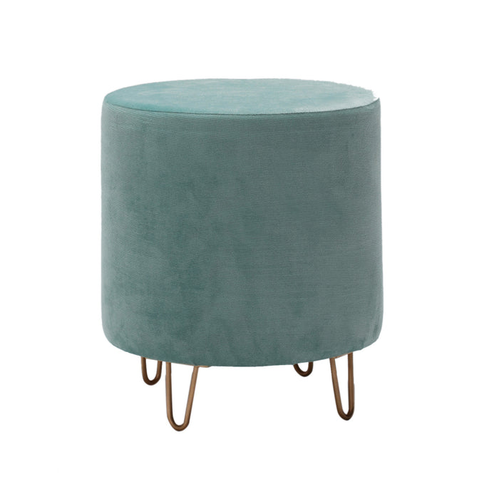 Taburete Asi Home Asmara 25 - Water Green Poliester 40X40X40 cm