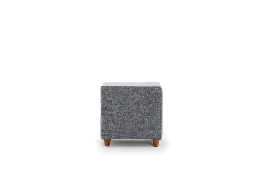 Taburete Asi Home Daisy - Grey Lemn de Fag | MDF 40X40X40 cm