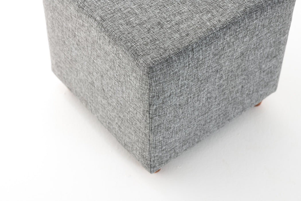 Taburete Asi Home Daisy - Grey Lemn de Fag | MDF 40X40X40 cm