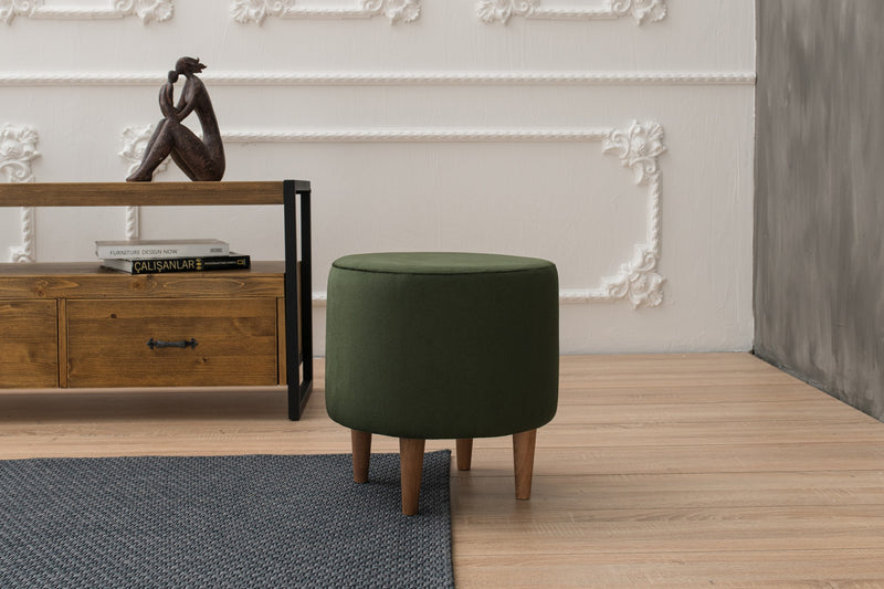 Taburete Asi Home Liza - Green Lemn de Fag 40X40X42 cm