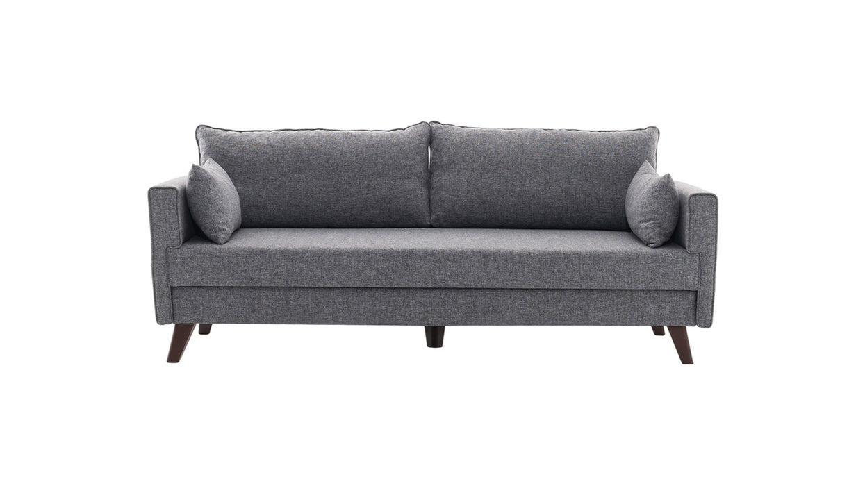 Canapea 3 Locuri Asi Home Bella Sofa 3- Grey Lemn | MDF 81X208X85 cm