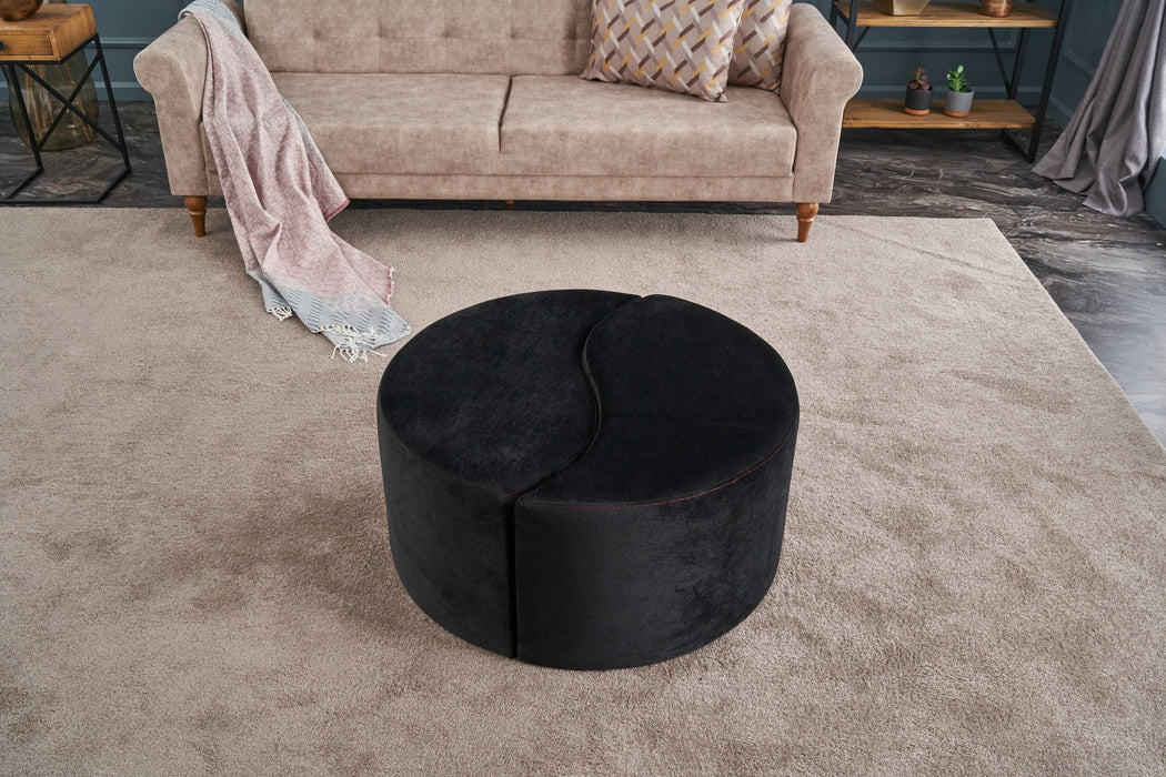 Puff Asi Home Alis Puf - Black Poliester | Catifea
 80X80X40 cm