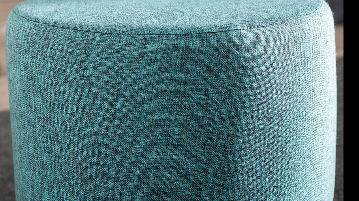 Taburete Asi Home Liza - Turquoise Lemn de Fag 40X40X42 cm