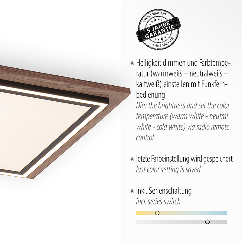 Plafoniera Paul Neuhaus PALMA 2xLED Lemn