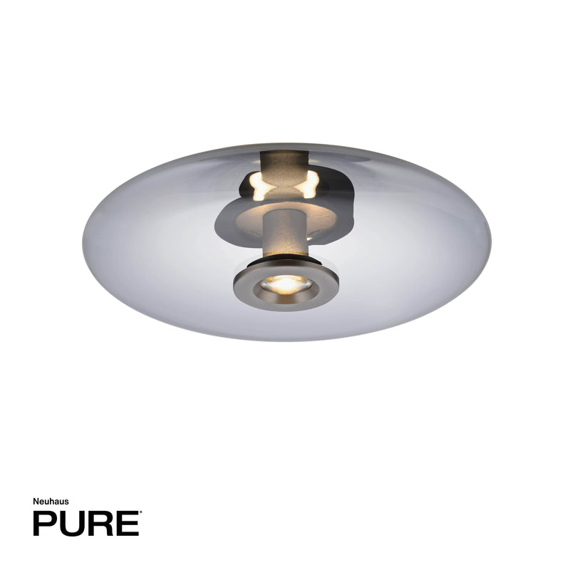 Plafoniera Paul Neuhaus PURE VITRUM 2xLED Gri