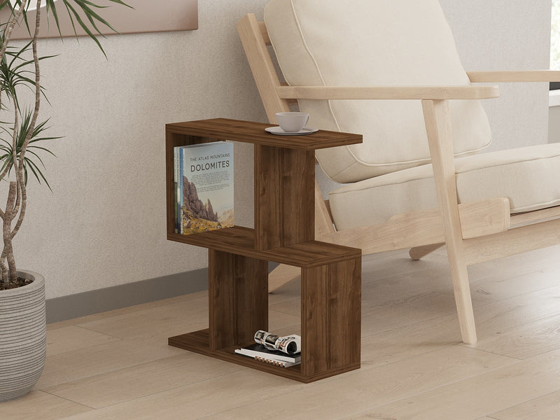 Masuta Laterala Asi Home Zet - Walnut PAL 17X45X51 cm