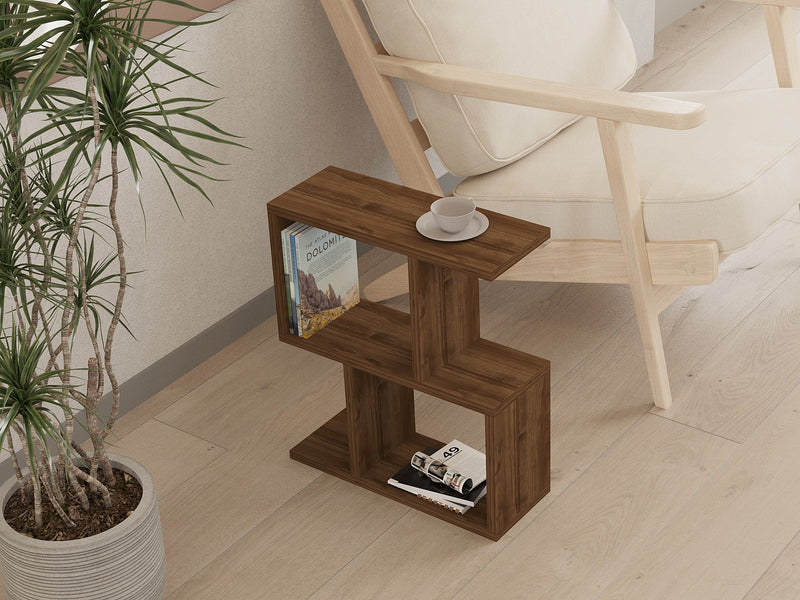 Masuta Laterala Asi Home Zet - Walnut PAL 17X45X51 cm