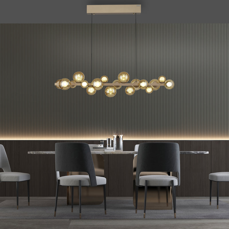 Lustra Paul Neuhaus PURE E-POPUP 18xLED Auriu
