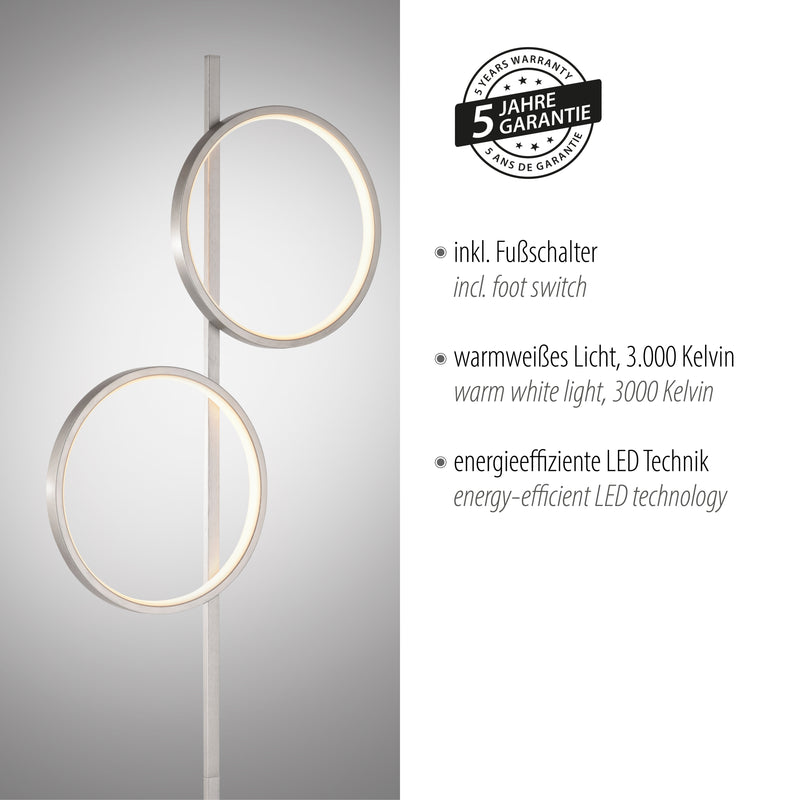 Lampadar Paul Neuhaus MINI RITUS 2xLED Argintiu