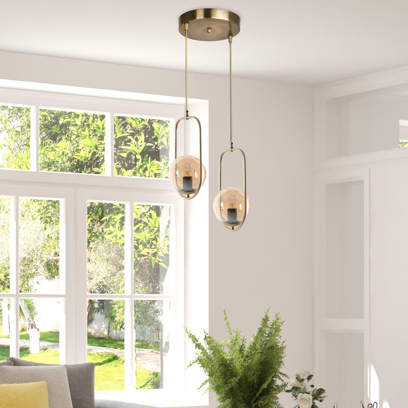 Lustră Asi Home 8495-2, Cupru, Ø25 cm