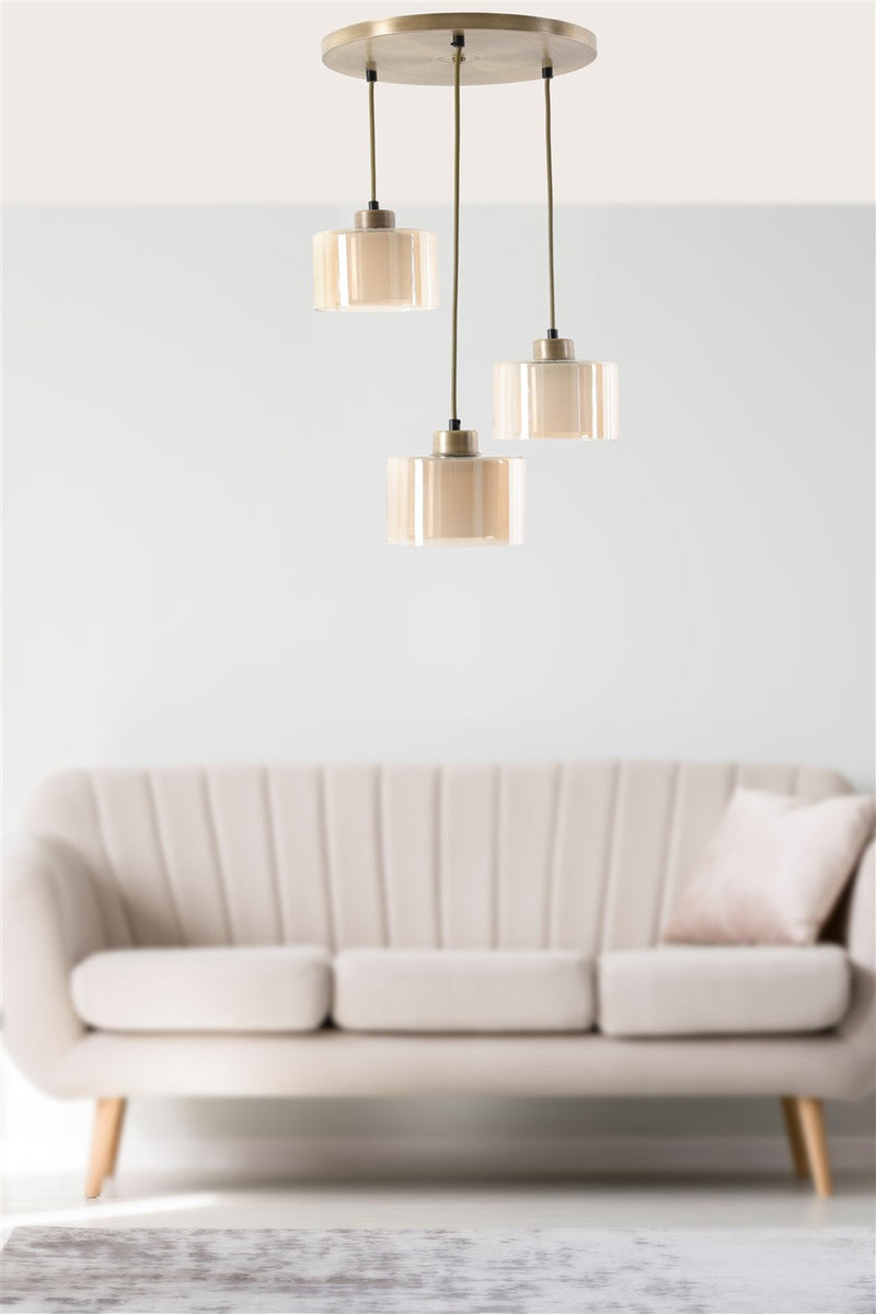 Lustră Asi Home 8500-3, Cupru, Ø30 cm