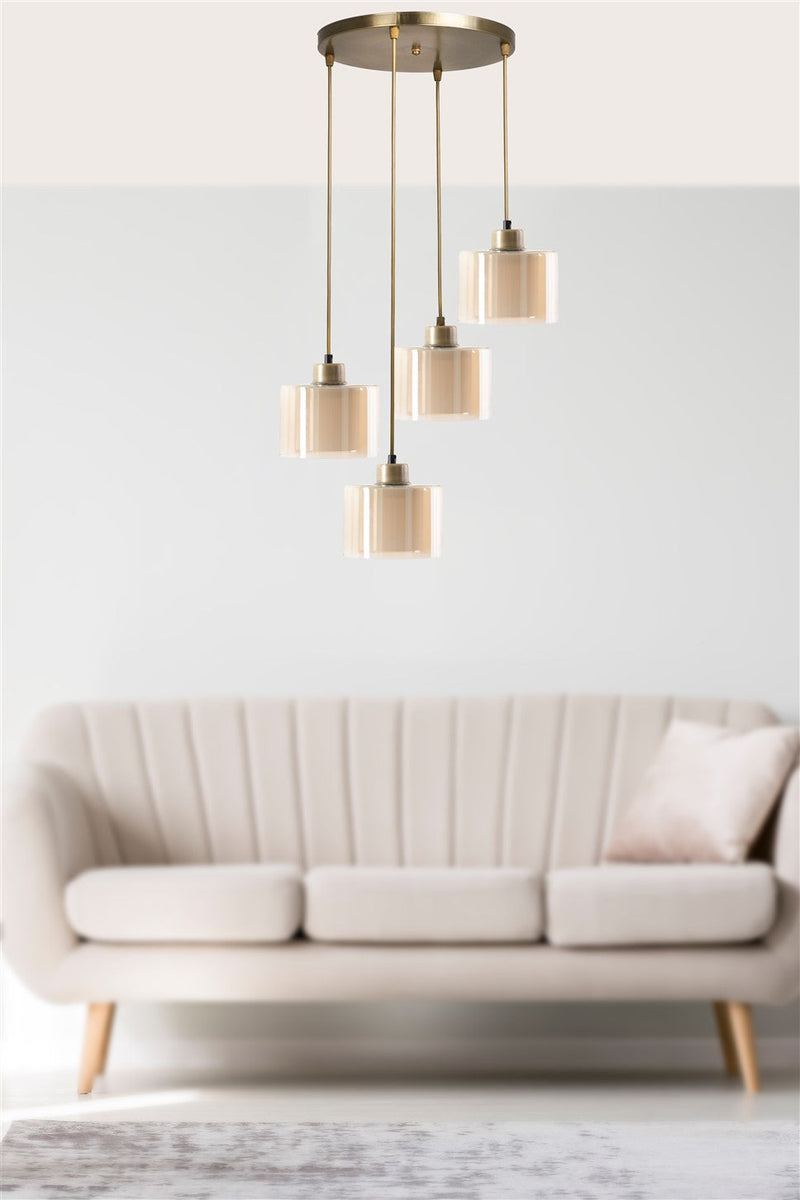 Lustră Asi Home 8500-4, Cupru, Ø30 cm