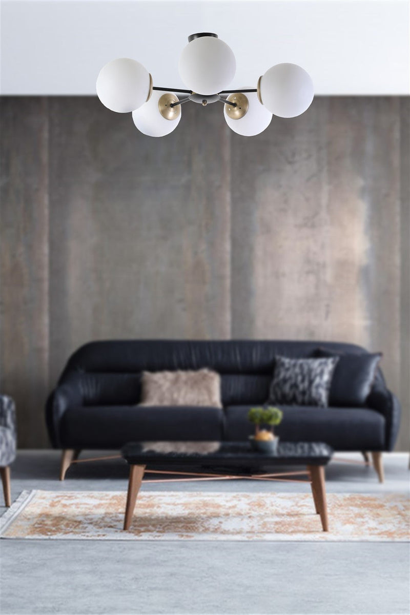 Lustră Asi Home 8507-5, Alb, Ø60 cm