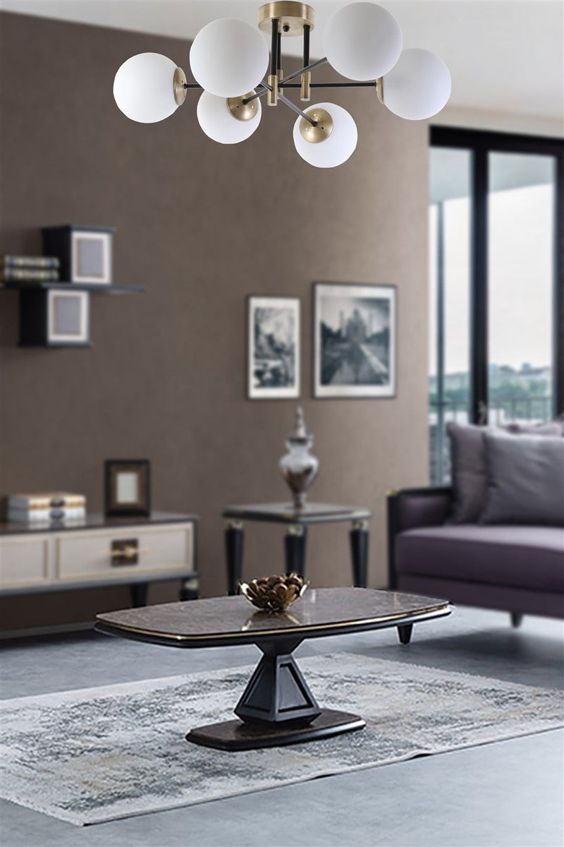 Lustră Asi Home 8510-6, Alb, Ø65 cm