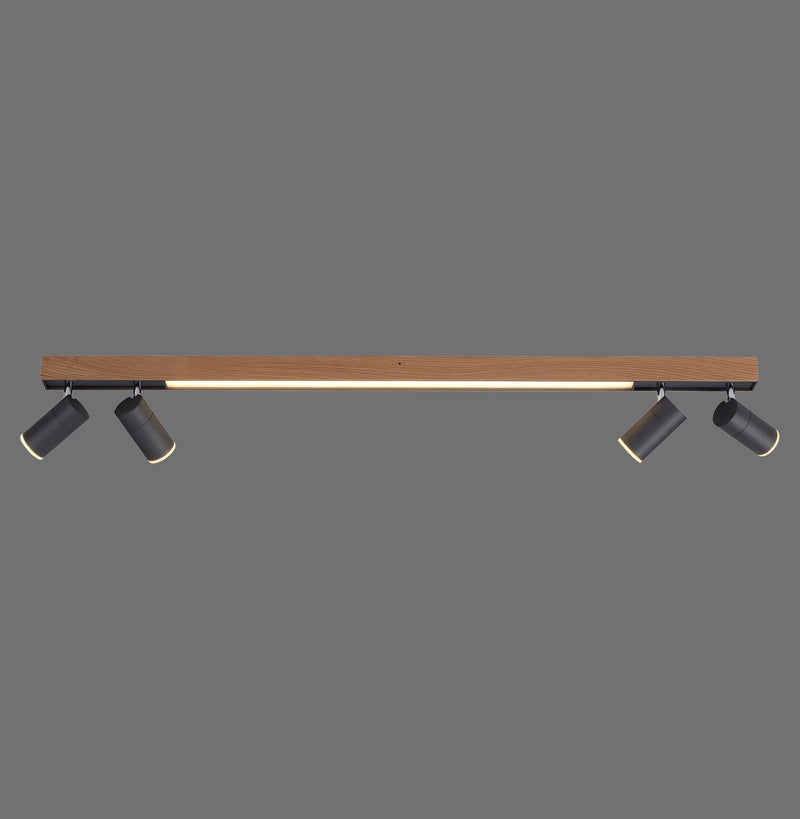 Plafoniera Paul Neuhaus PURE-LINES 5xLED Lemn Natural