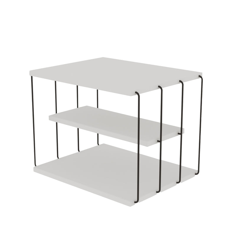 Masuta Laterala Asi Home Lifon -White PAL 50X40X33 cm