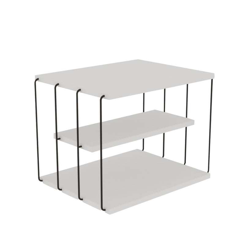 Masuta Laterala Asi Home Lifon -White PAL 50X40X33 cm