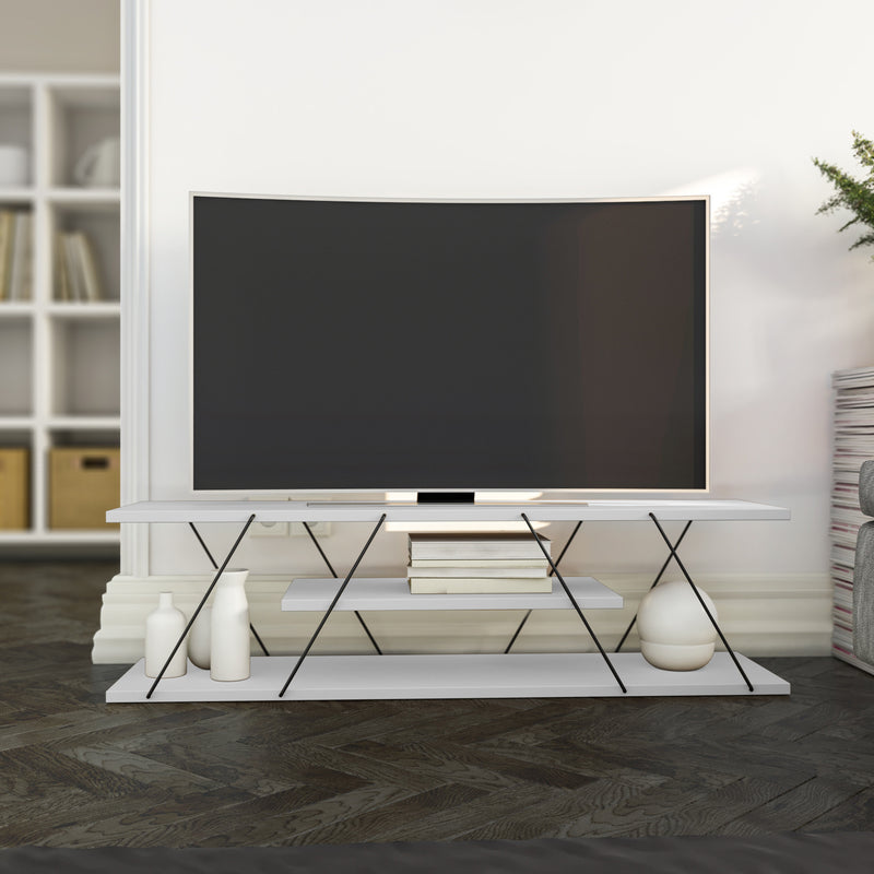 Consola TV Asi Home Canaz - White, Black PAL 30X120X33 cm