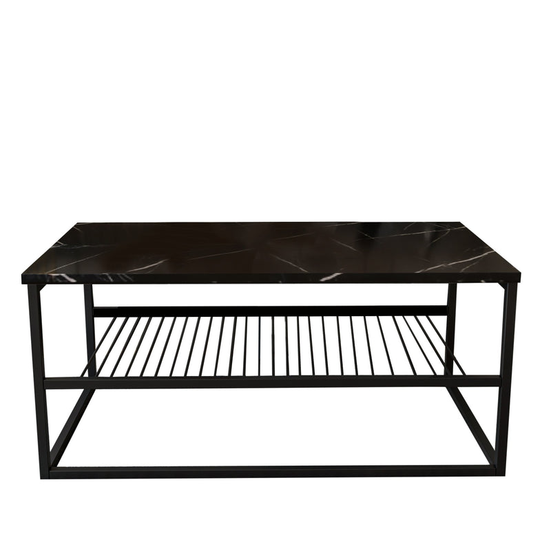 Măsuţă de Cafea Asi Home Asude - Black PAL| Metal 55X95X42 cm