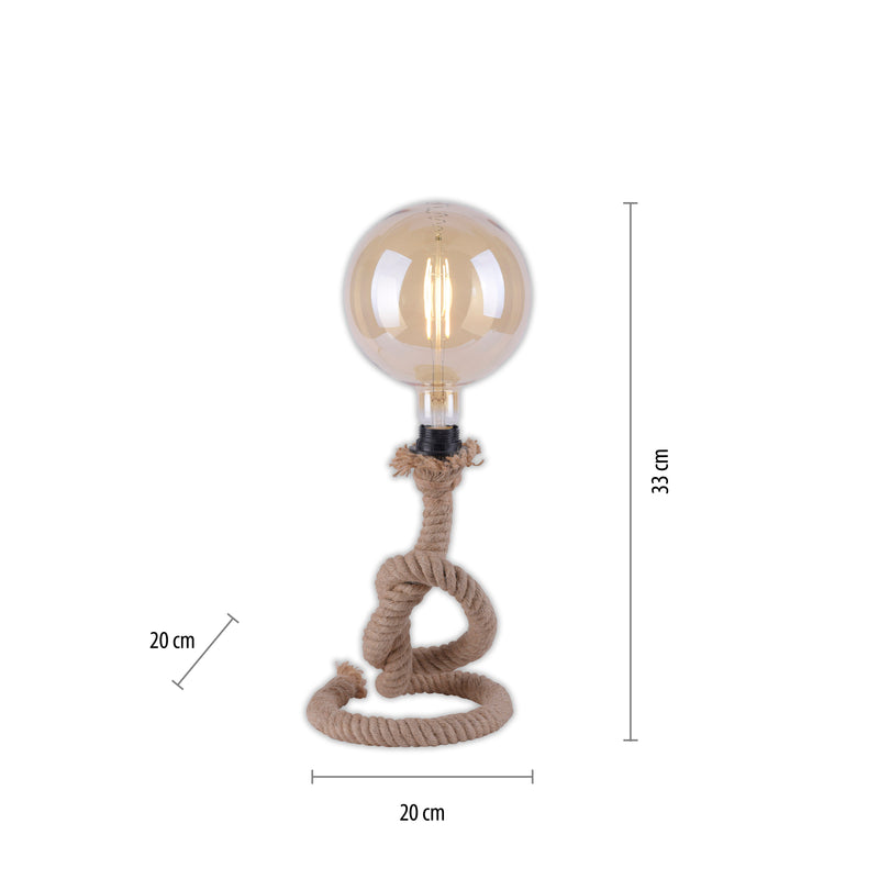 Veioza Paul Neuhaus ROPE 1xE27 Negru