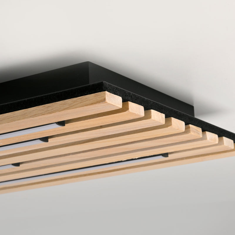 Plafoniera Paul Neuhaus Q-AKUSTIK LED Lemn