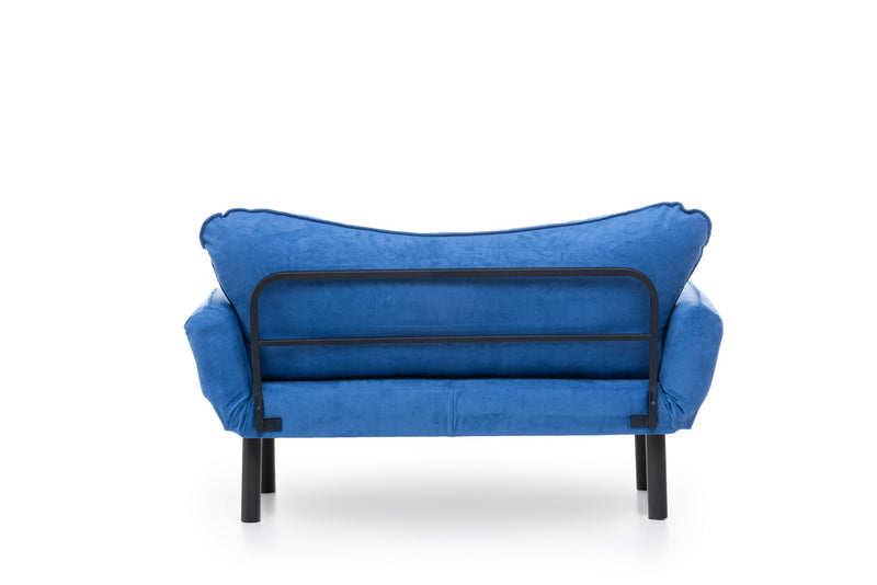 Canapea Extensibila cu 2 Locuri Asi Home Chatto - Blue Metal 65X140X70 cm