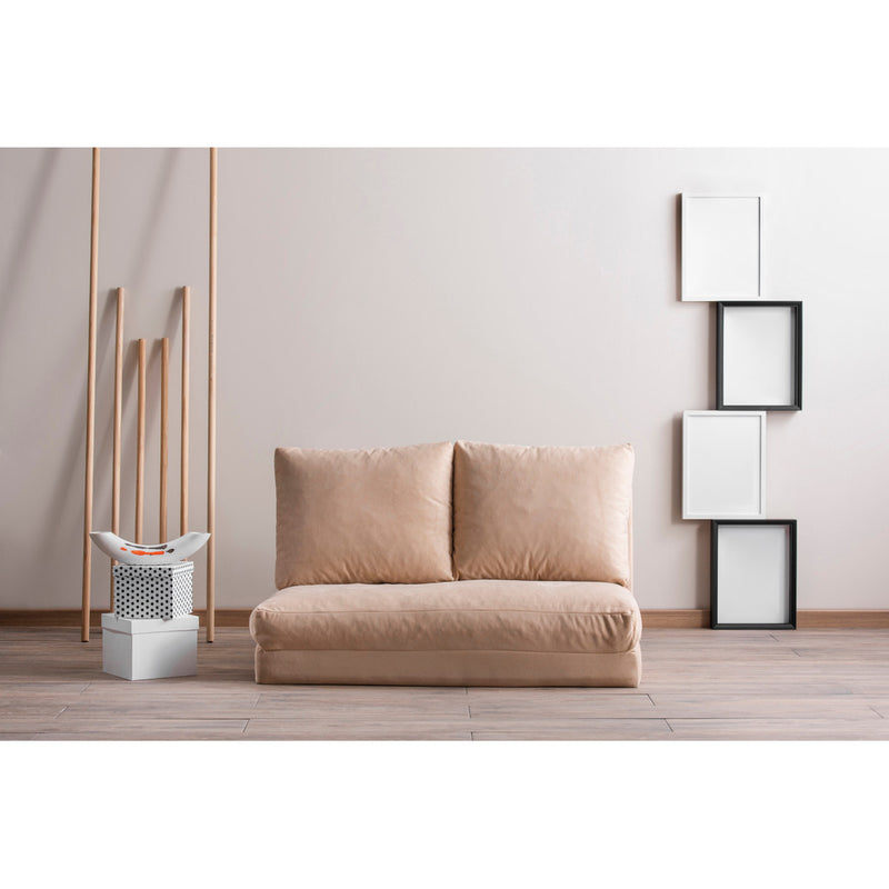 Canapea Extensibila cu 2 Locuri Asi Home Taida - Cream Metal 68X120X62 cm