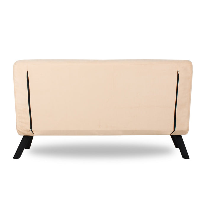 Canapea Extensibila cu 2 Locuri Asi Home Sando 2-Cream Metal 78X133X78 cm